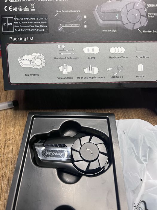 Interkom do kasku marki BETOWEY