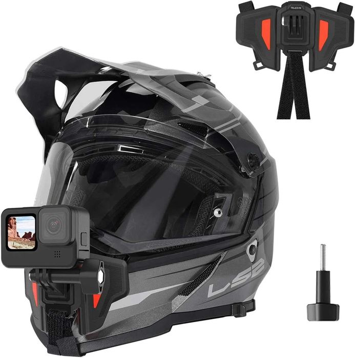 TELESIN Suporte para capacete de mota GoPro