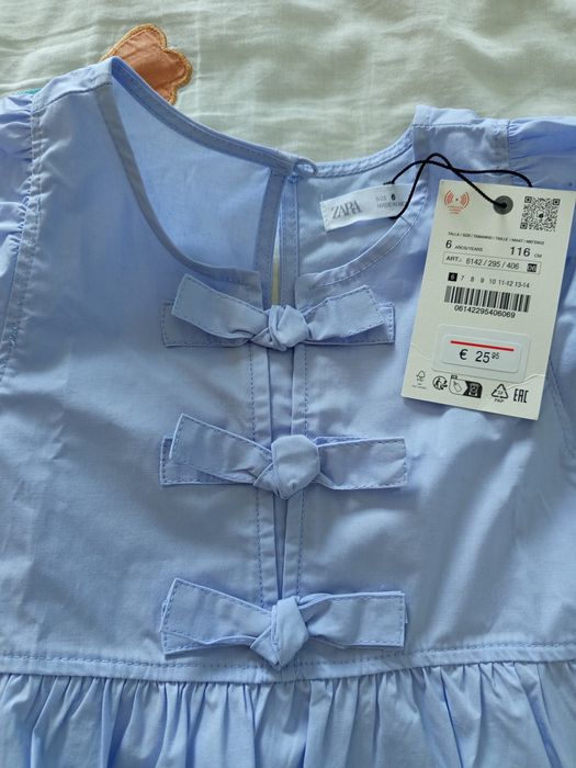 Vestido menina Zara novo