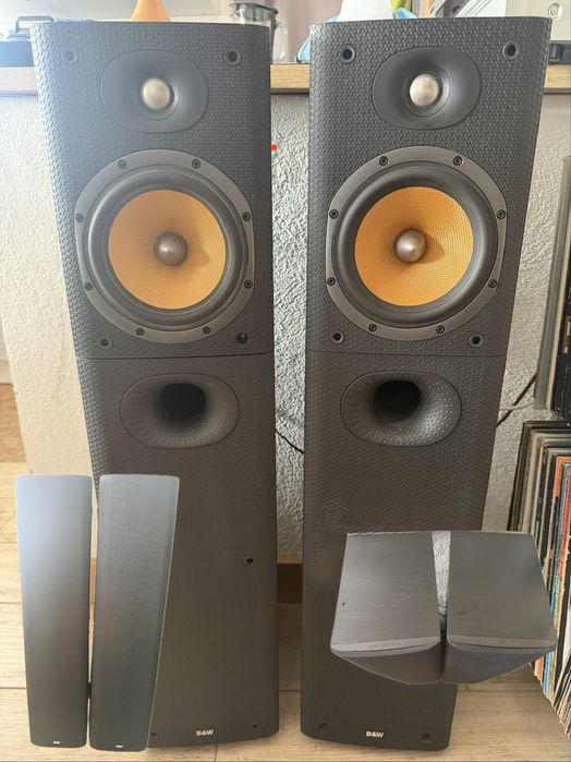 Sistema Hi-Fi Completo Onkyo + B&W + Gira-discos Vinil + Mesa de mistura + de 160 Discos