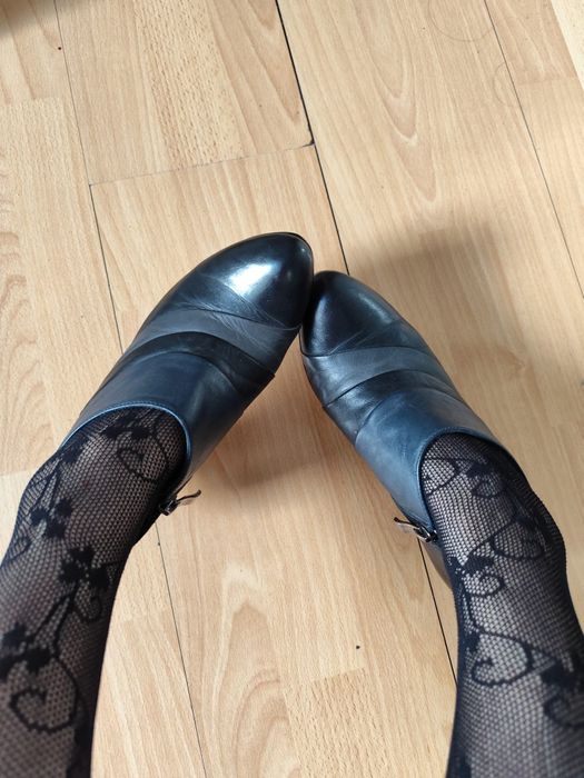 Buty skóra skórzane Lasocki botki uzywane