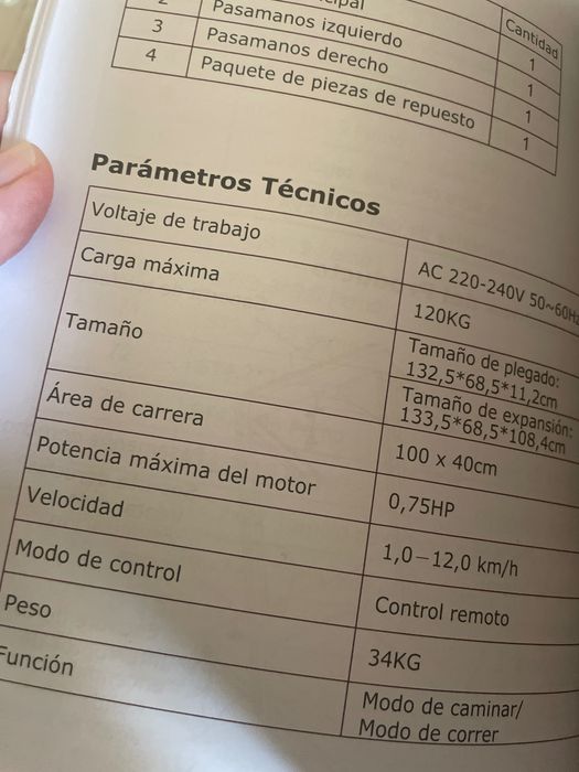 Passadeira de correr