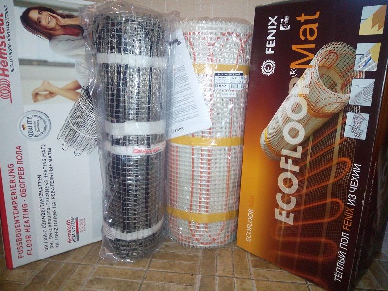 Теплый пол под плитку, ламинат, кабель, мат. Електро Тепла підлога