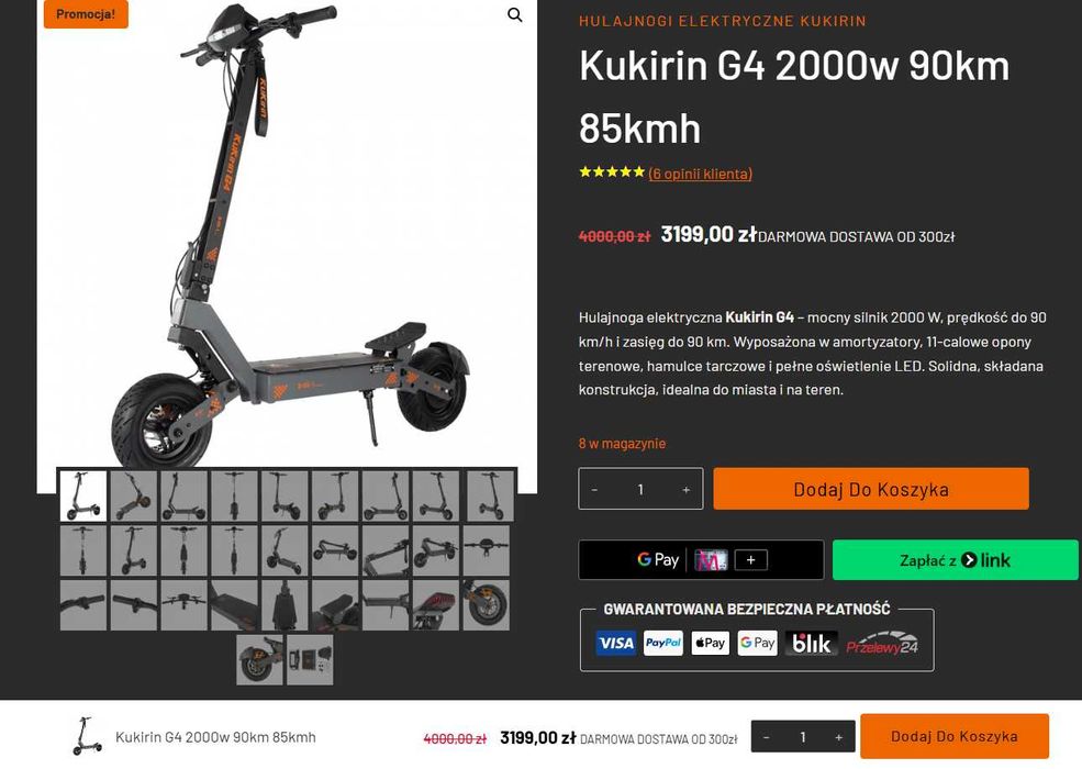 Kukirin G4 G2 Master G2 G3 G3 Pro G2 Max, S1 Max, Wysyłka pob.!