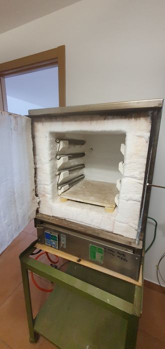 Mufla forno cerâmica eléctrico com gás 1300 graus