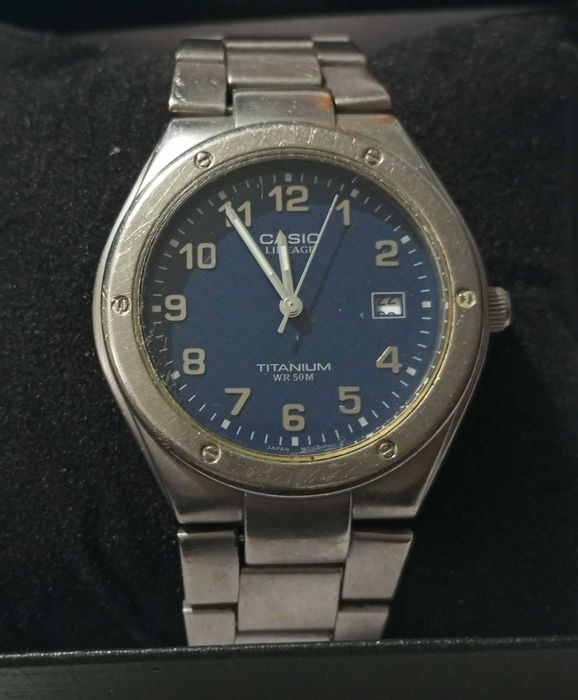 Relógio Casio Lineage Titanium modelo LIN-164