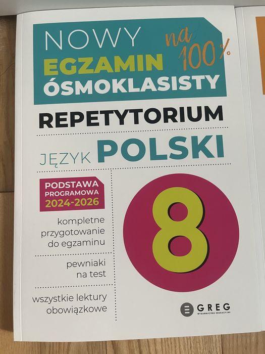 Repetytoria + arkusze dla ósmoklasisty