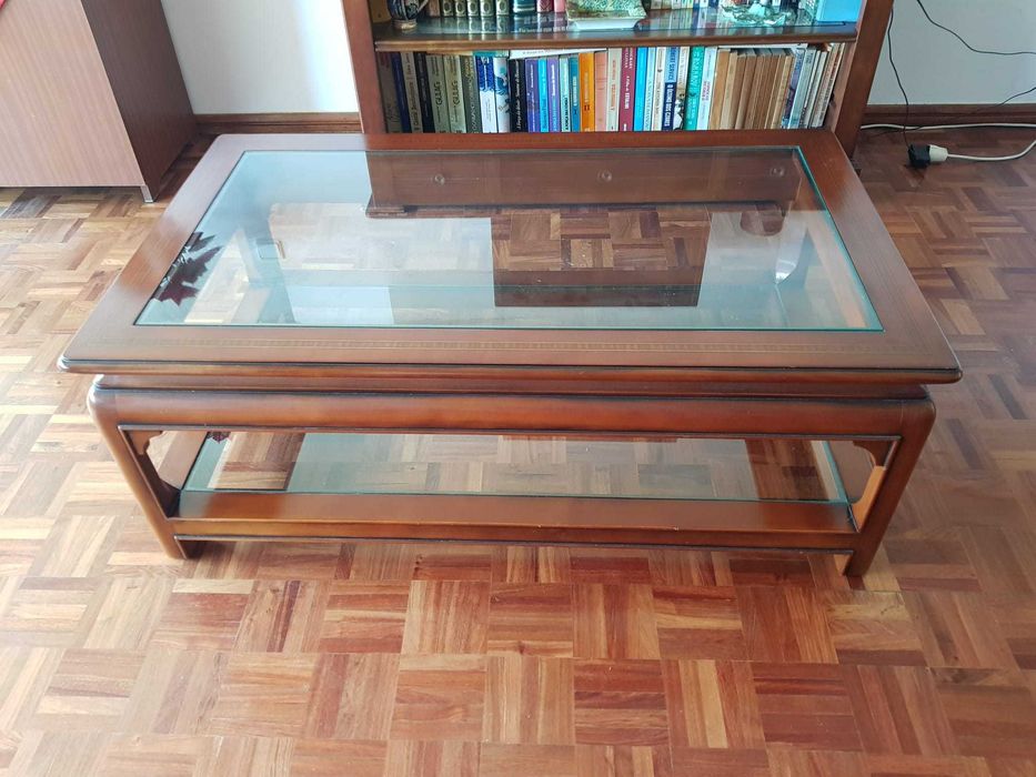 Mesa de centro sala cerejeira velha 108x63x40