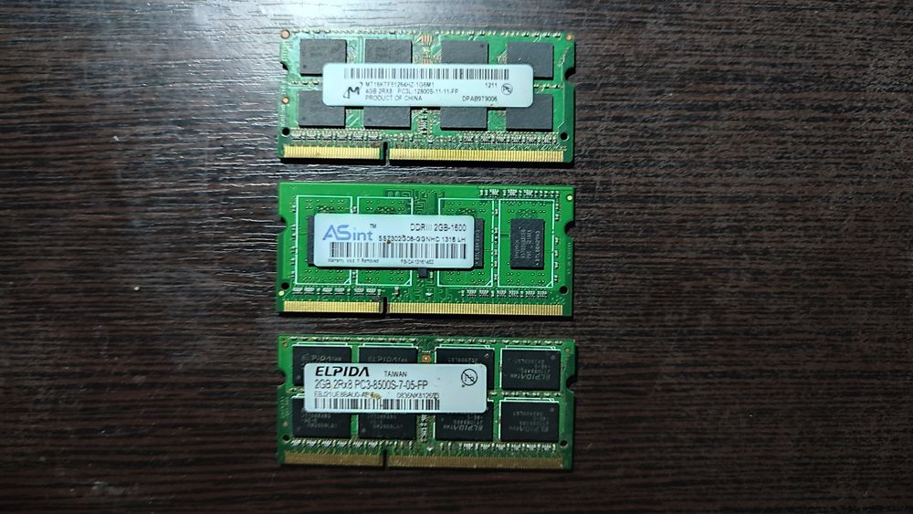 Оперативна пам'ять DDR3 для ноутбука