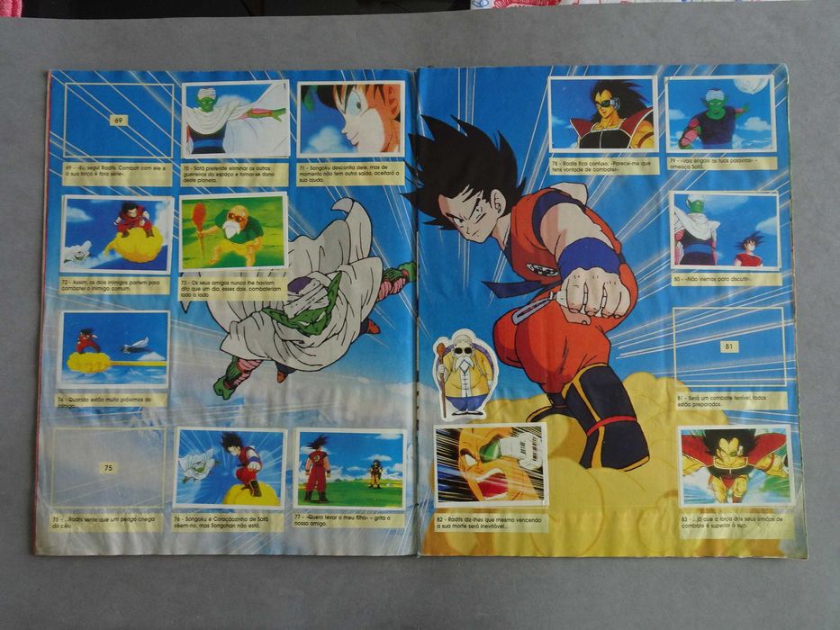 Caderneta de cromos Dragon Ball Z - Panini (Faltam 51 cromos)