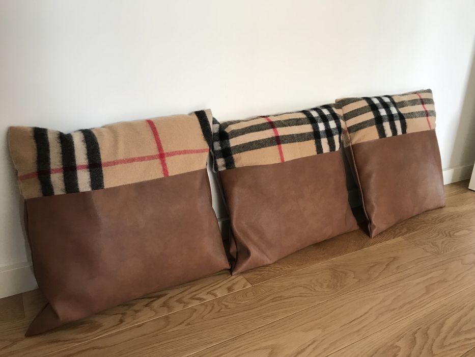 Almofadas padrão Burberry