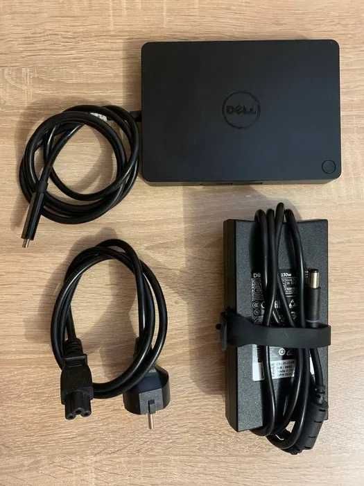 Док-станція DELL WD15 (блок живлення на 130W в комплекті)