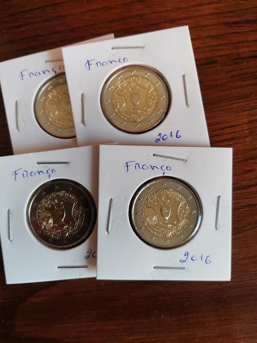 França 2016 - Moeda 2€ UNC - Campeonato da Europa