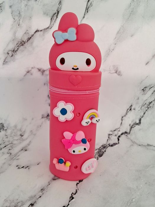 Estojo silicone Kawaii Hello Kitty