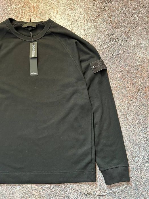 Світшот Stone Island Cotton stretch fleece Ghost Peace 610001 black