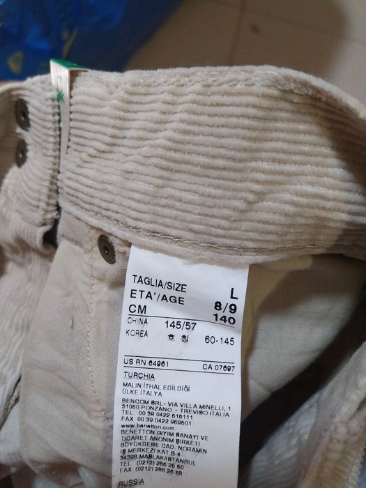 Saia de bombazine da Benetton