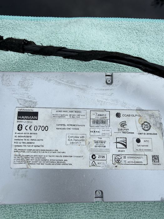 Radio Bmw 952718601 Zestaw Nawigacja BMW CIC Harman/Kardon + Combox Bluetooth + Panel Klimatyzacji LCI BMW e91 e90 itd.