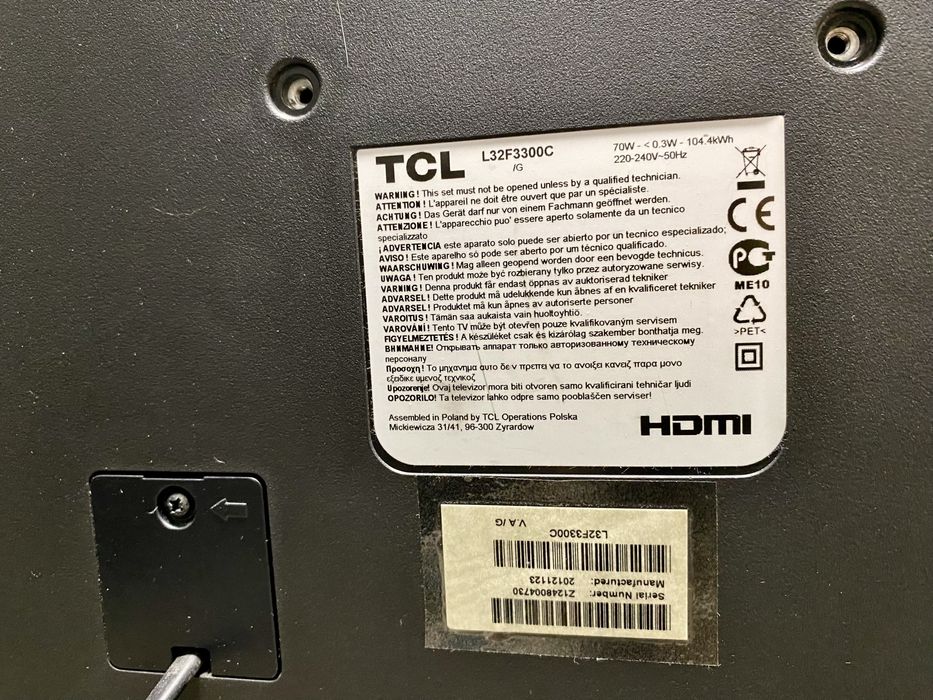 Продам телевизор TCL 32’’