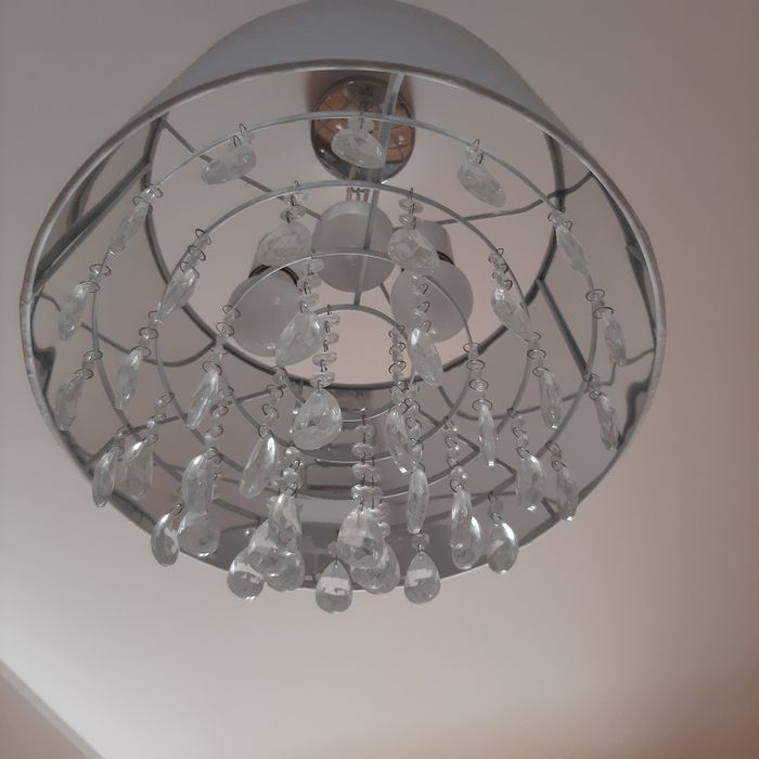 Lampa sufitowa wisząca 2xE27 4 sztuki, stan bardzo dobry