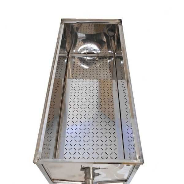 Stół do odsklepiania ramek 1,2m z sitem i pokrywą Dadant, Wielkopolski