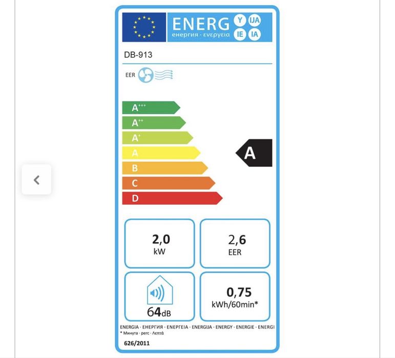 Ar Condicionado portátil F DELBA 7000 BTU