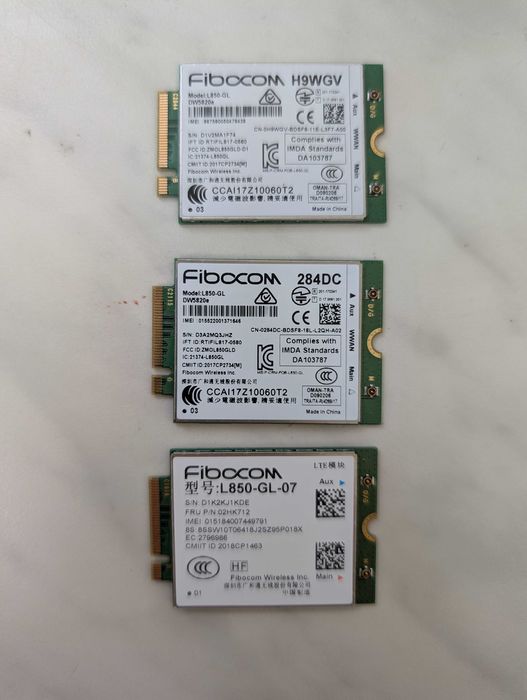 Fibocom L850 L830 LTE 4G модем M.2