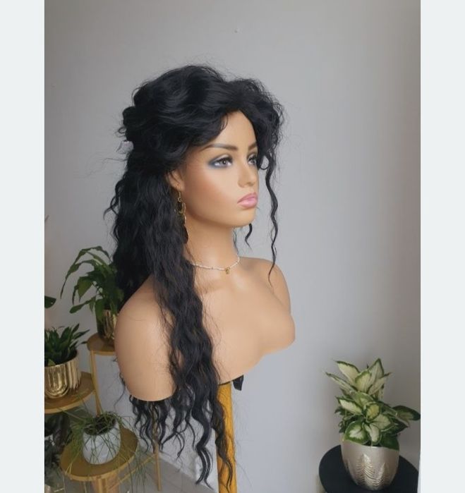 Peruka afroloki kolor czarny Shakira fale