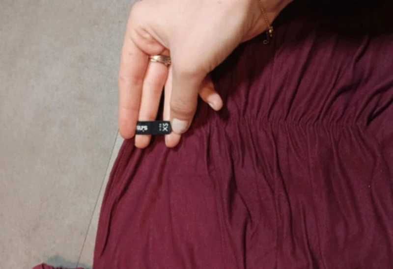 Crop top damski burgundowy
