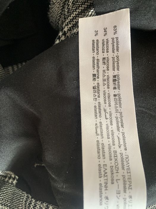 Bershka spodnie w kratę r. 40 (jak 38)