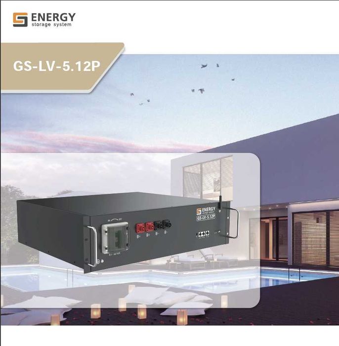 Módulo de Bateria de Lítio GS Energy 5,12 kWh – GS-LV-5.12P