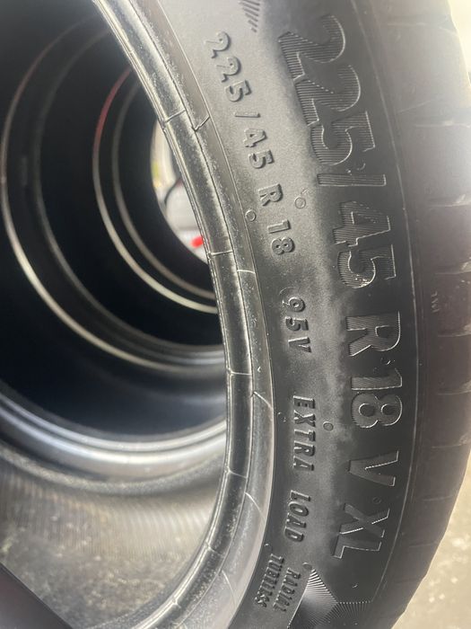 Continental 225/45 R18 22 Rok! Jak nowe!