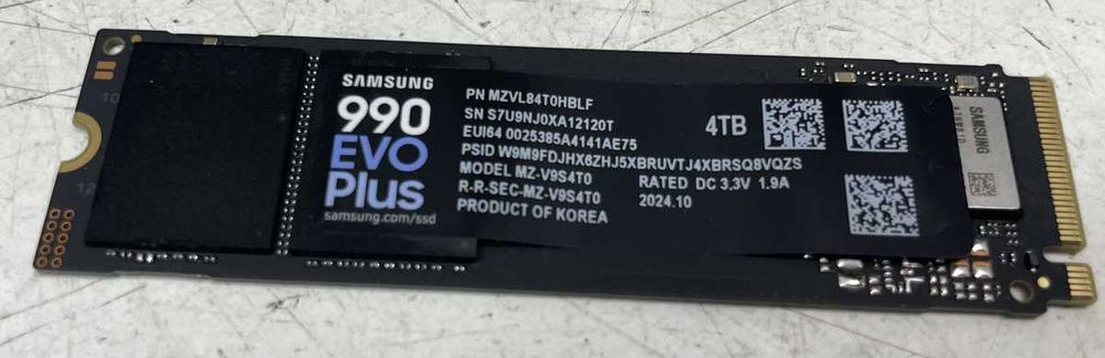 SSD накопитель 4TB M.2 2280 Samsung 990 EVO MZ-V9S4T0BW PCIE4.0 NVMe V-NAND TLC