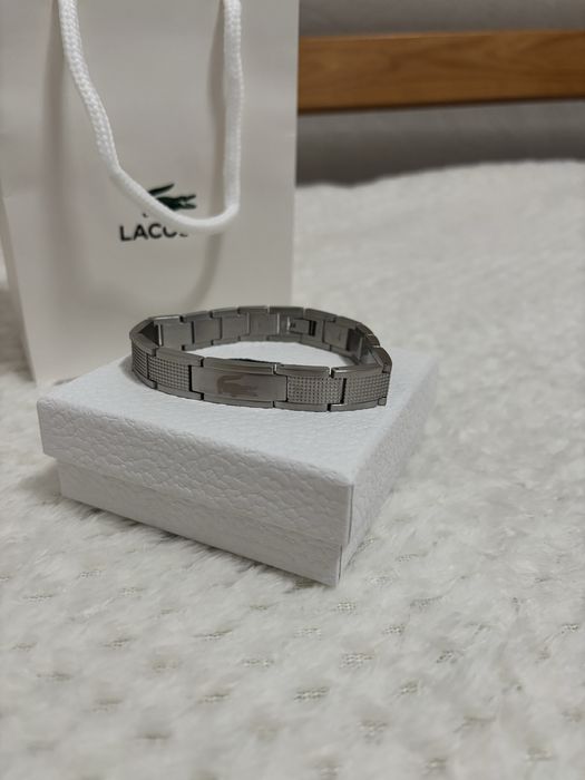 Bransoletka Lacoste srebrna