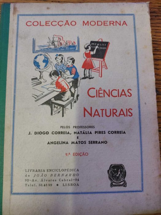 3 livros antigos  COLECÇÃO MODERNA - J. Diogo Correia, Natália Correia