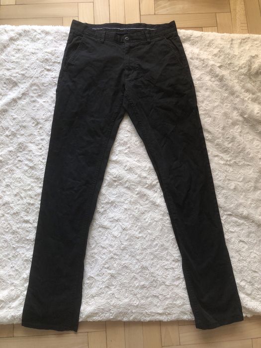 Czarne klasyczne spodnie męskie Zara Man