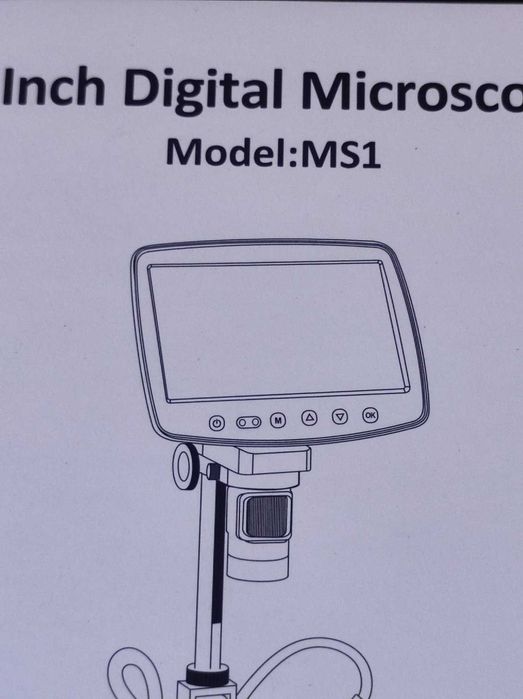 Мікроскоп цифровий з монітором HD 7" / кратність 1000X /