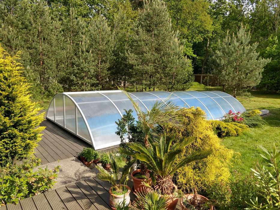 Zadaszenie basenu KLASIK 8,40x3,20x0,95m PK10mm