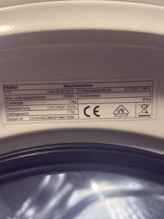 Пральна машина Haier 10кг