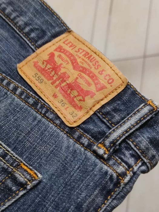 Spodnie jeansowe XL jeansy Levi's Strauss niebieskie szare błękitne 55