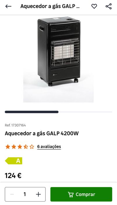 Aquecedor a gás