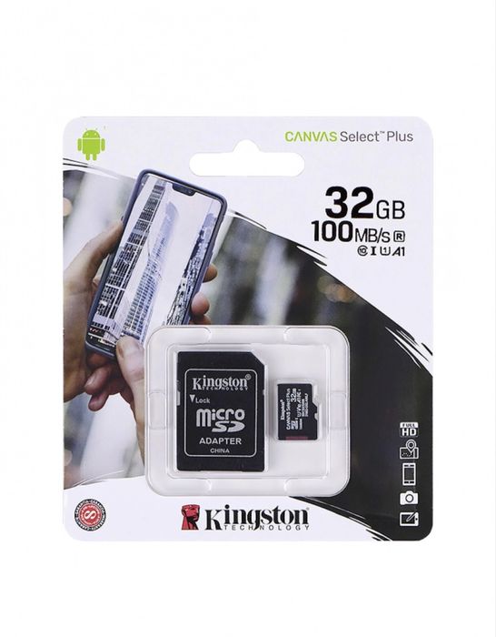 Карта памяти Kingston Canvas Select Plus 32 GB
