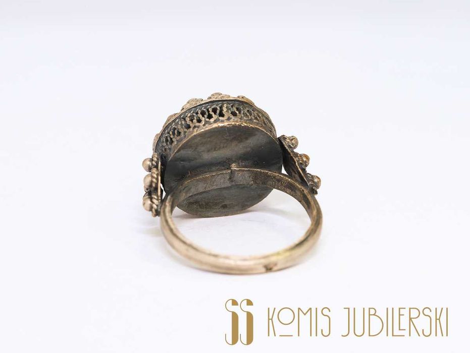 Srebrny pierścionek filigran R12