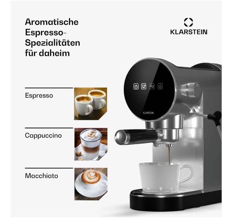 Кофеварка Klarstein Furore 20 бар