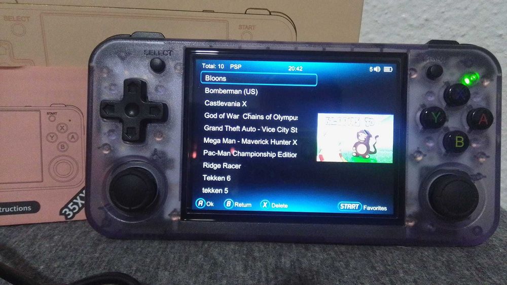 Consola Portátil ANBERNIC RG35XX H - Roxo - Nova!!