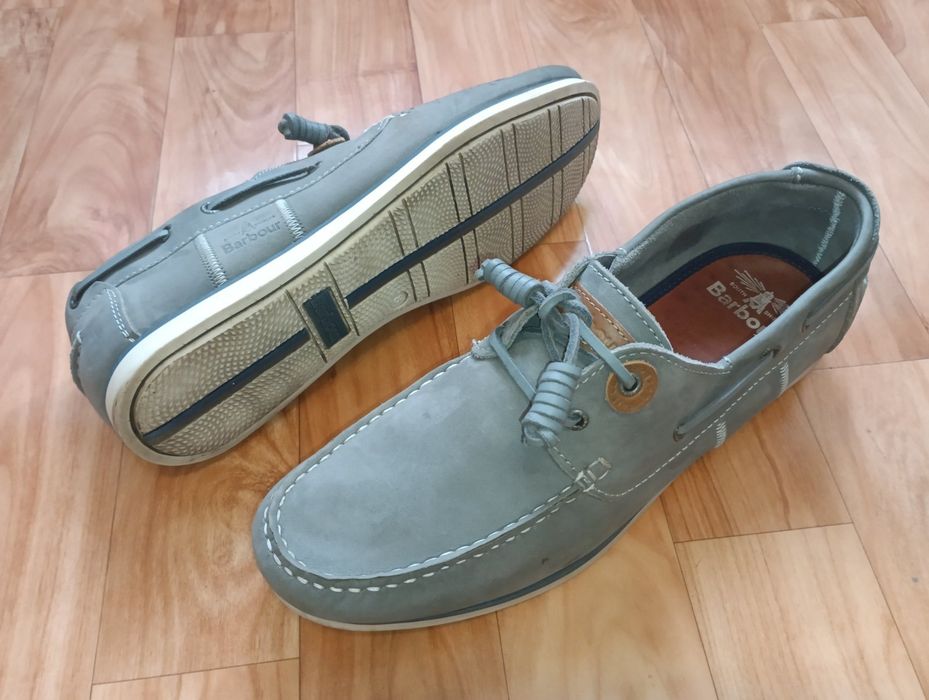 Идеальные Топ-Сайдеры Barbour 42р Нубук Мокасины