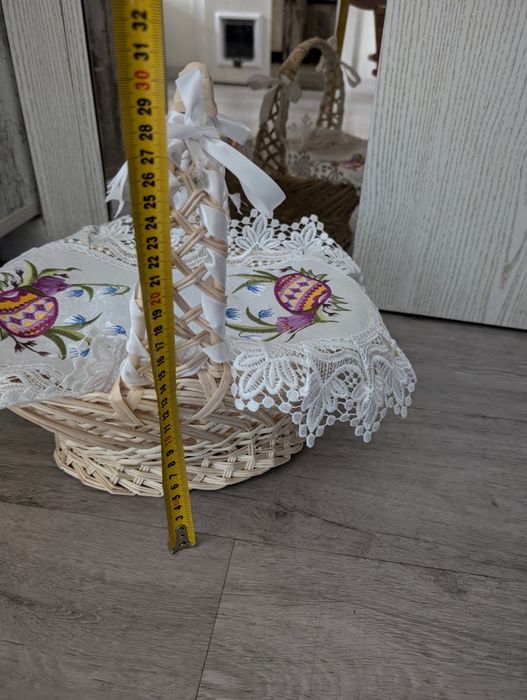 Великодній кошик плетений серветка