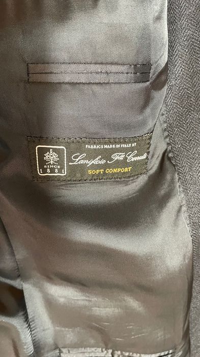 Blazer de homem Dielmar em bombazine 50 e azul com tecido Cerruti