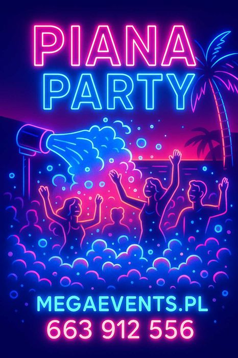 PIANA PARTY – Szalona zabawa z pianą! Wynajem maszyny do piany