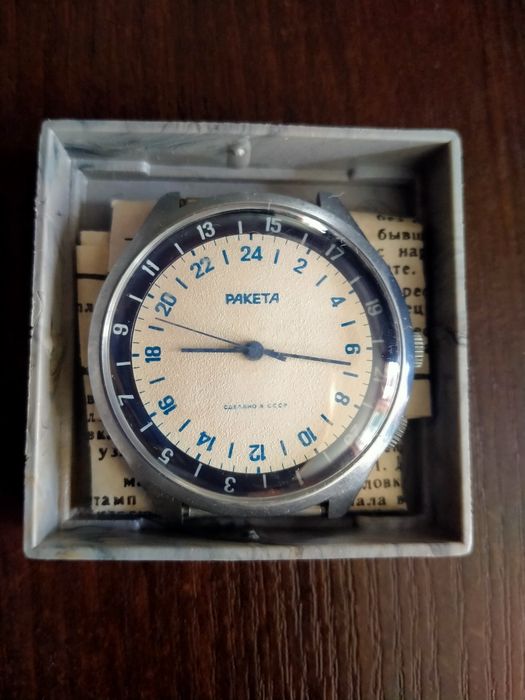 Zegarek mechaniczny 24 godz RAKIETA