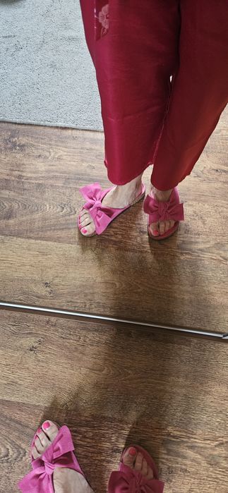 Klapki letnie różowe rozmiar 37